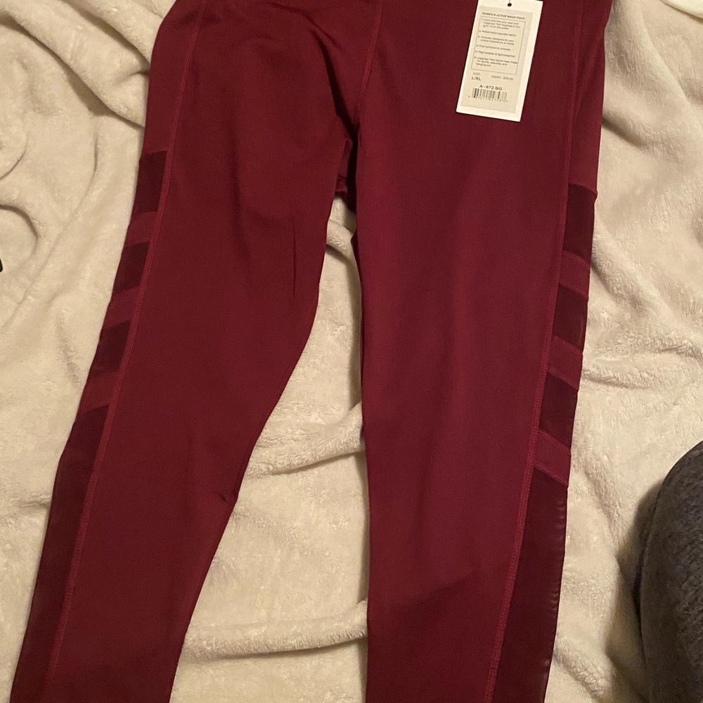 Maroon Leggings
